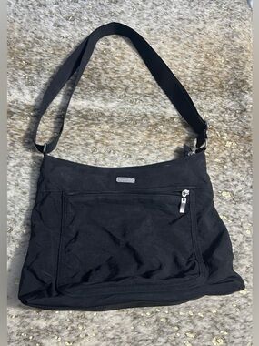 Baggalini Black‎ Nylon Hobo Crossbody